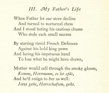 chess poem summary 