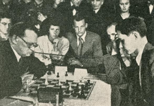 Alekhine' s present to Capablanca for his 50th birthday their last game  in AVRO 1938 