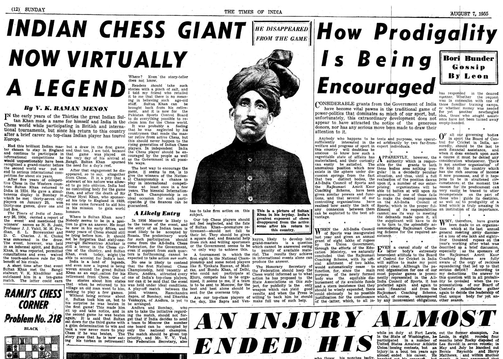 Overlooked No More: Sultan Khan, Untrained Chess Player Who Became