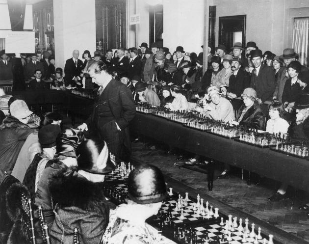 Capablanca's Simultaneous Displays by Edward Winter