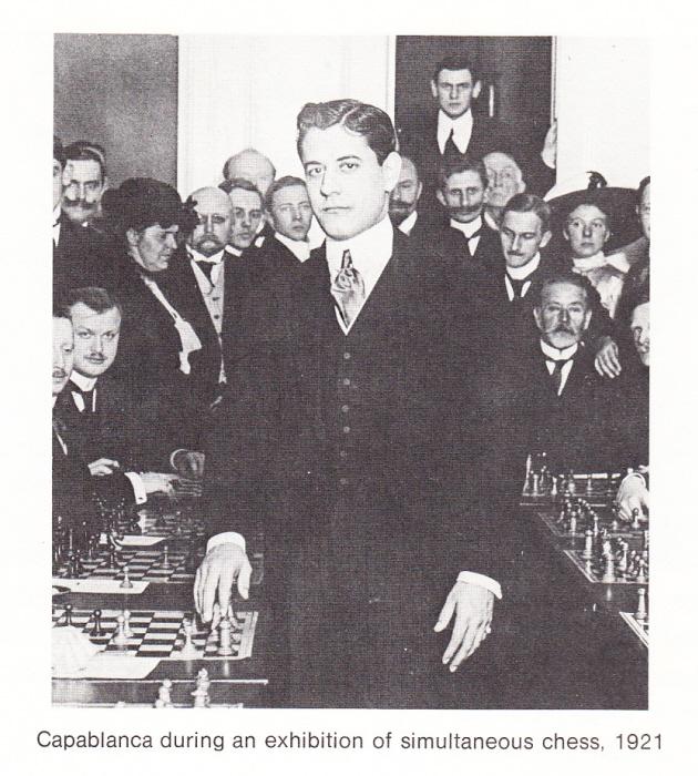 Capablanca's Simultaneous Displays by Edward Winter