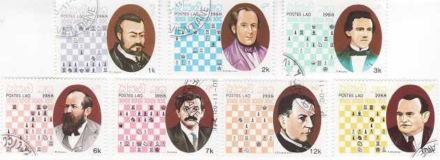 Guinea Bissau - Chess / Karpov / Fischer / Kasparov on stamps - MNH** AM2