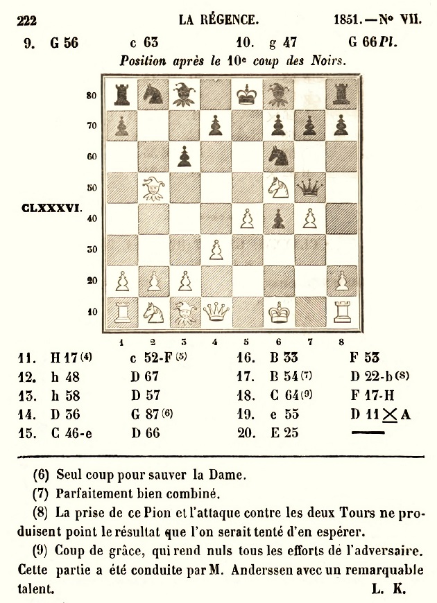 The Immortal Game (Anderssen v Kieseritzky) by Edward Winter