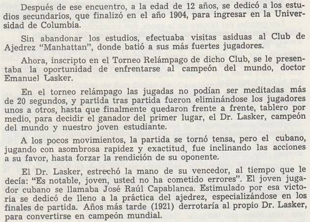 lasker capablanca