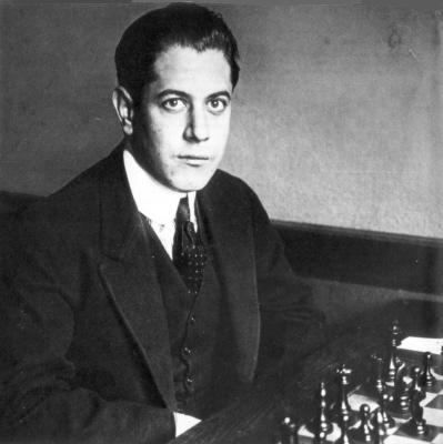 José Raúl Capablanca giving a 30 board simul in Berlin, June 1929