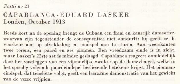 capablanca lasker