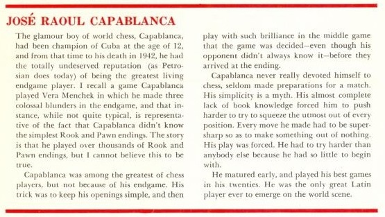 José Raúl Capablanca Miscellanea by Edward Winter