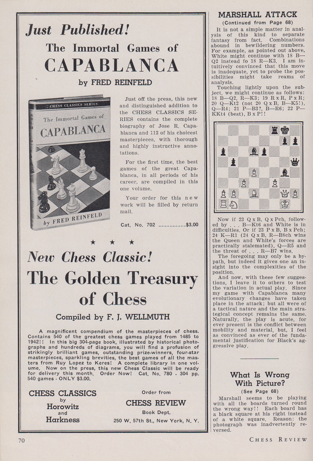 Capablanca's Novelty Counter: Capablanca vs. Marshall,New York 1918 – Chess  Universe