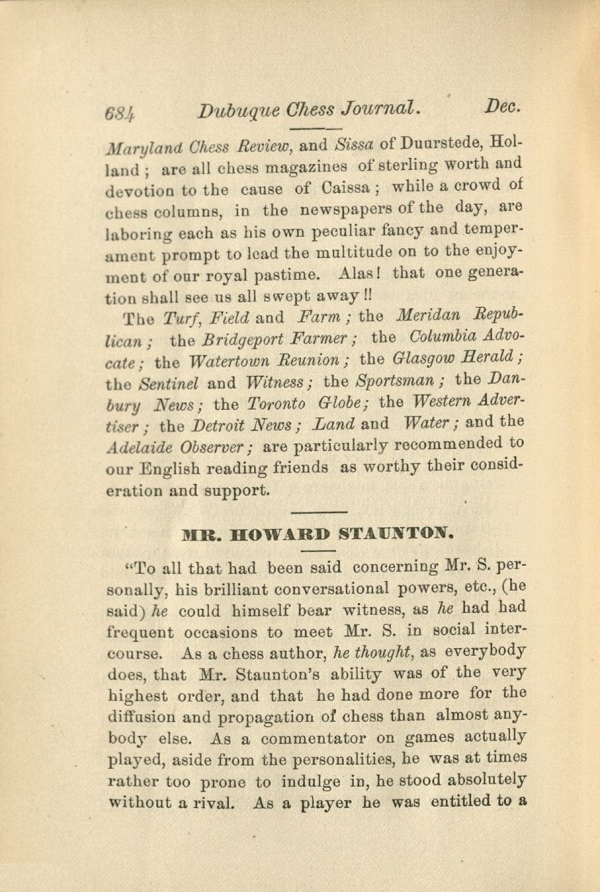 Morphy v the Duke and Count by Edward Winter