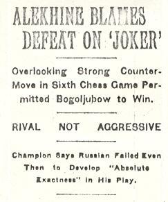 alekhine bogoljubow