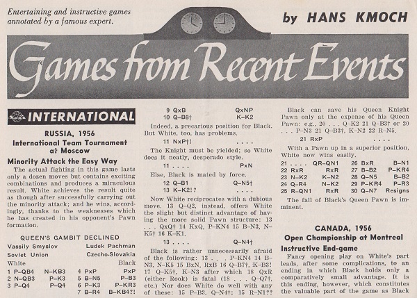 Fischer's Game of the Century: Fischer vs. Byrne, New York 1956 – Chess  Universe