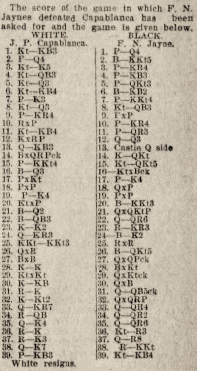 capablanca jaynes
