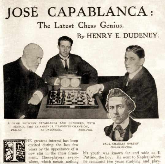 gunsberg and capablanca