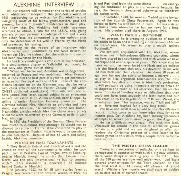 Alekhine: nazista per convinzione, per ignoranza o per amore di Grace? –  Uno Scacchista