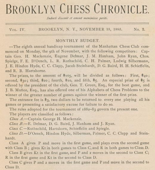 brooklyn chess chronicle