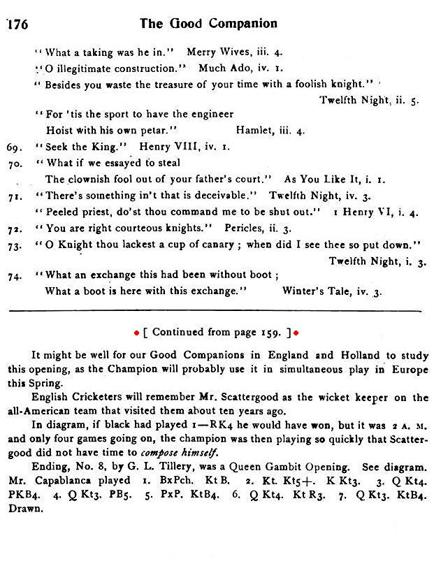 Capablanca's Education in the United States by Edward Winter