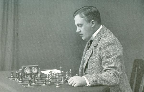 José Raúl Capablanca giving a 30 board simul in Berlin, June 1929