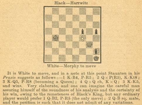 Paul Morphy vs Schrufer (1859) Smother Nature