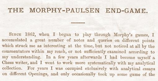 Louis Paulsen VS Paul Morphy - 1857 