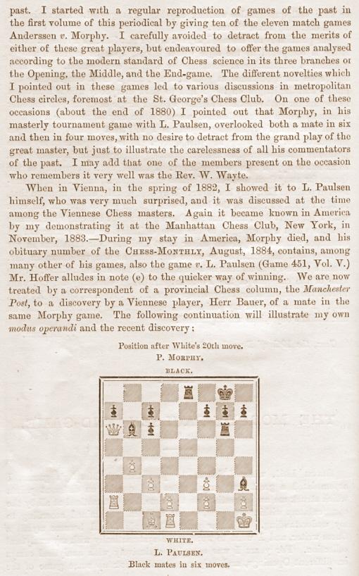 Mate in 5. Game played by Paul Morphy and Louis Paulsen. : r/chess