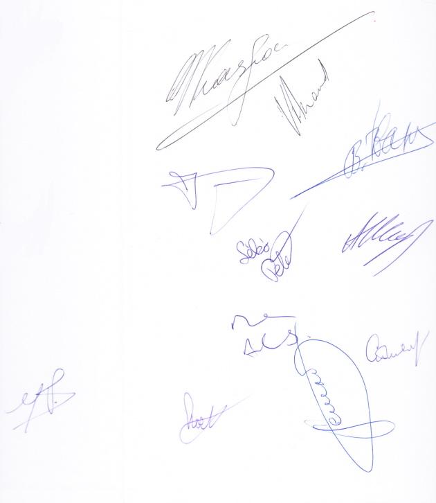 signatures