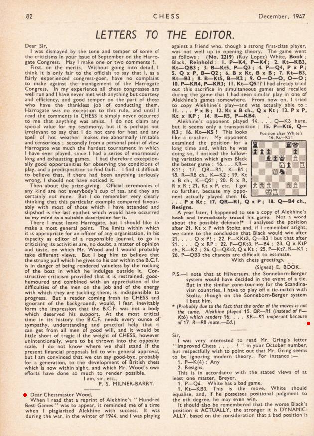 Letter to the Editor (NiC) concerning chess960 • page 1/9 • General Chess  Discussion •