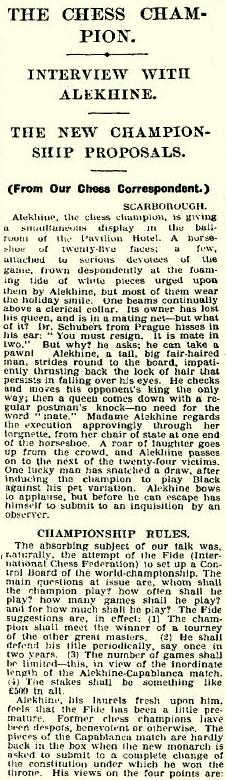 Alekhine's chess notebooks: Back to Europe after a failed attempt