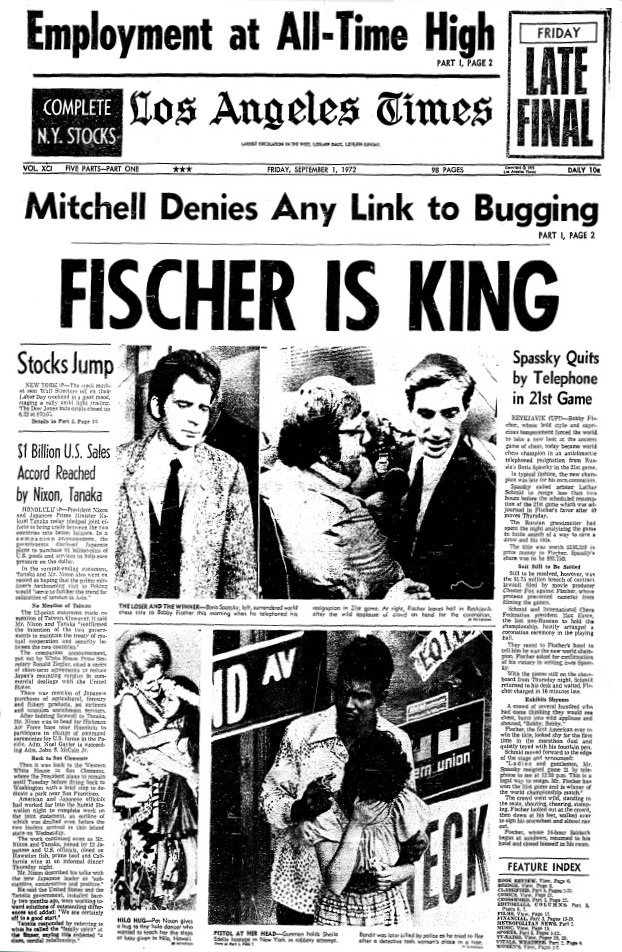 European Chess Union - Reykjavik, 1972. All eyes are on Iceland ahead of  'the Match of the Century': Boris Spassky vs. Bobby Fischer in the World  Chess Championship. Cold War is still