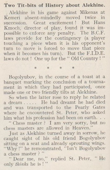 JustChessMiniatures on X: Alekhine was very original. Especially in the  openings. Whenever I saw him, he always had a pocket set in front of him.  Even in the hotel lobby. He was