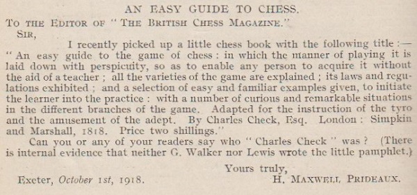 Letter to the Editor (NiC) concerning chess960 • page 1/9 • General Chess  Discussion •