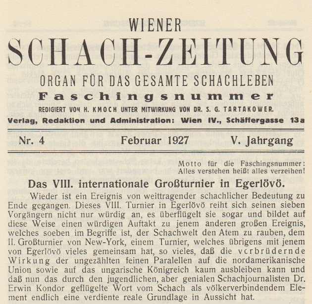 wiener schachzeitung