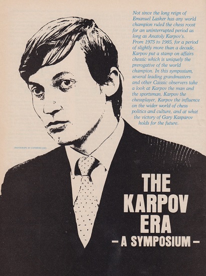 Anatoly Karpov by Edward Winter