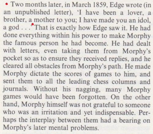 Edge, Morphy and Staunton by Edward Winter